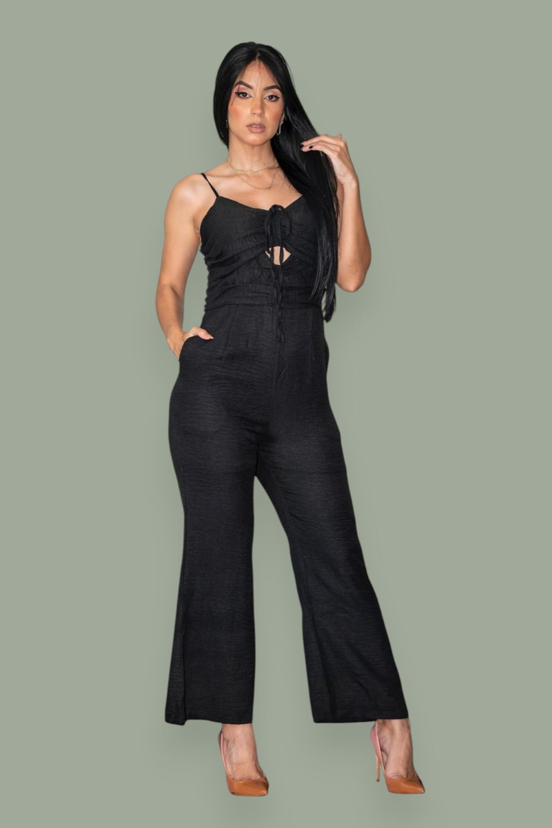 10553 LINEN JUMPSUIT PRE-PACK 3 PCS UNIT PRICE $22.95